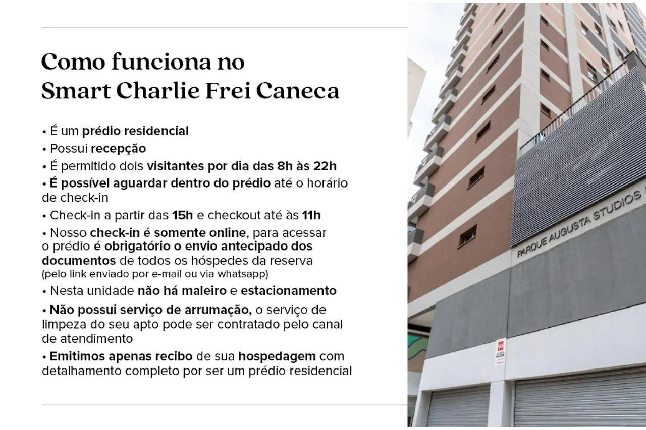 Apartamento Smart Charlie Parque Augusta Mackenzie São Paulo 0*,  Brasil